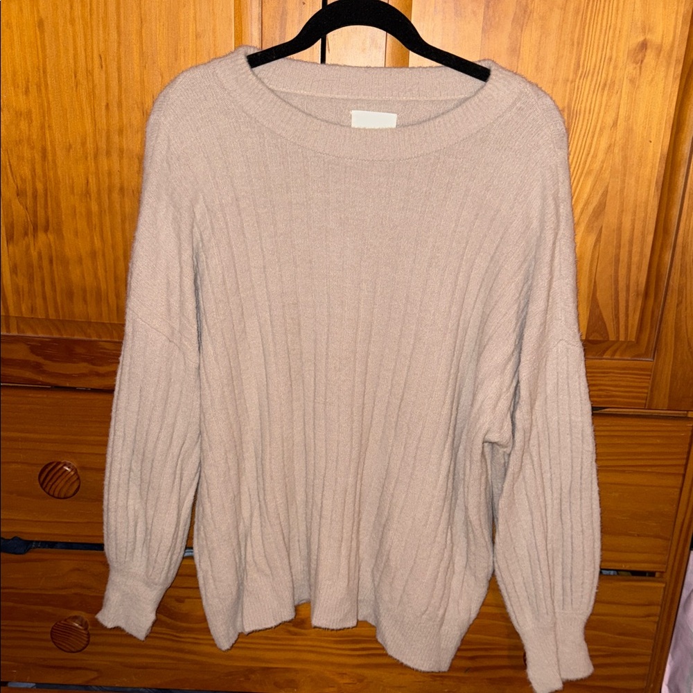 Aerie Soft Beige/Blush sweater